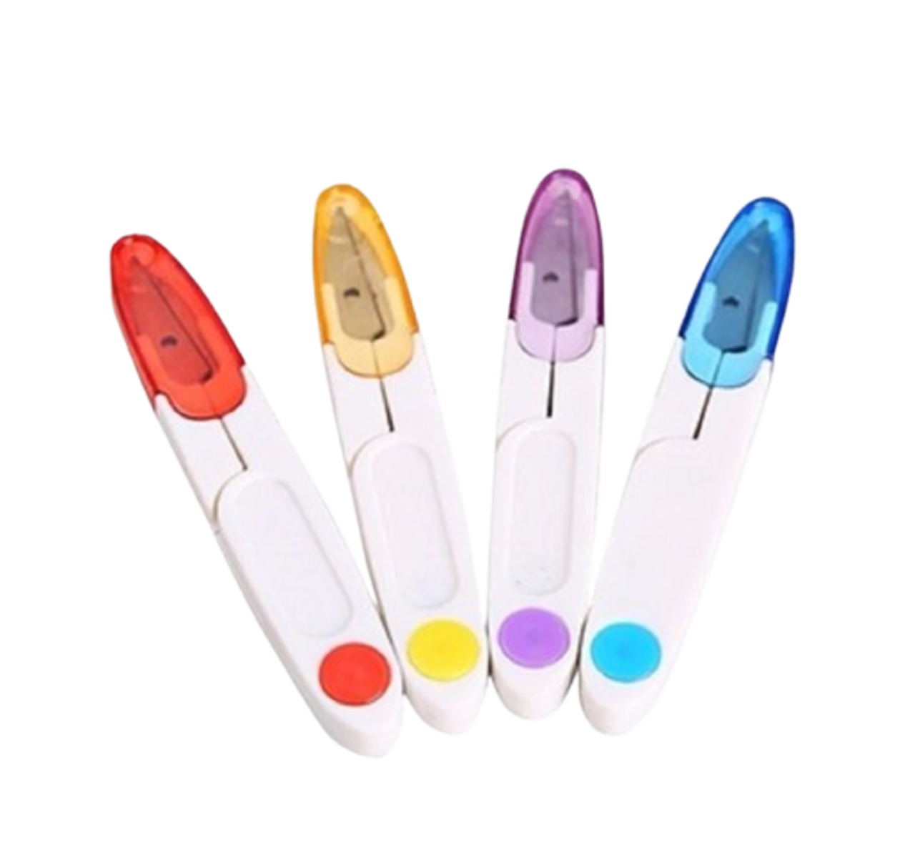 4-Pack Embroidery Thread Snip Scissors – Sewing, Quilting & Yarn Craft Cutter Set